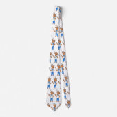 Niedlicher Gemsbok-Antilope-Cartoon Krawatte (Vorderseite)