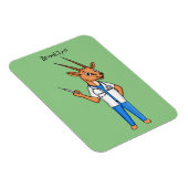 Niedlicher Gemsbok-Antilope-Cartoon Magnet (Rechte Seite)