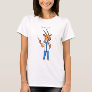 Niedlicher Gemsbok-Antilope-Cartoon T-Shirt