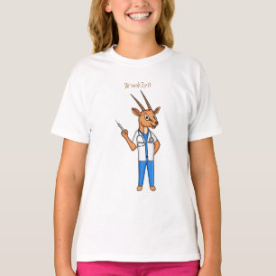Niedlicher Gemsbok-Antilope-Cartoon T-Shirt