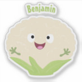 Niedlicher Gemüsegarten-Cartoon Aufkleber (Vorderseite)