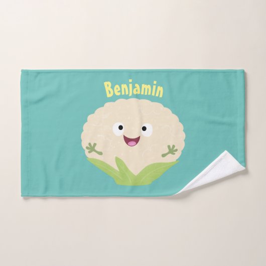 Niedlicher Gemüsegarten-Cartoon Badhandtuch Set (Handtuch)