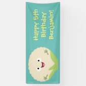 Niedlicher Gemüsegarten-Cartoon Banner (Vertikal)