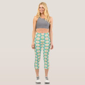Niedlicher Gemüsegarten-Cartoon Capri Leggings (Vorderseite)