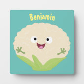 Niedlicher Gemüsegarten-Cartoon Fotoplatte (Vorderseite)