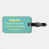 Niedlicher Gemüsegarten-Cartoon Gepäckanhänger (Rückseite horizontal)