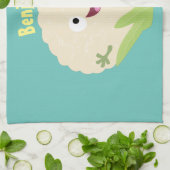 Niedlicher Gemüsegarten-Cartoon Geschirrtuch (Gefaltet)