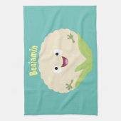 Niedlicher Gemüsegarten-Cartoon Geschirrtuch (Vertikal)