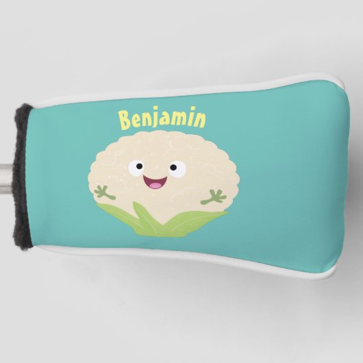 Niedlicher Gemüsegarten-Cartoon Golf Headcover (Vorderseite)
