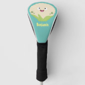 Niedlicher Gemüsegarten-Cartoon Golf Headcover (Vorderseite)