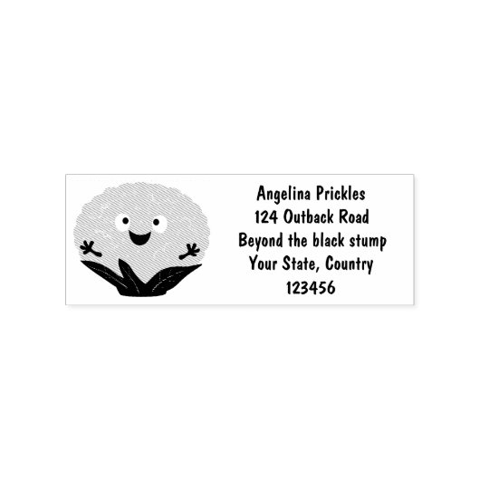 Niedlicher Gemüsegarten-Cartoon Gummistempel (Prägung)