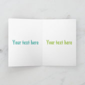 Niedlicher Gemüsegarten-Cartoon Karte (Innenseite)