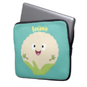 Niedlicher Gemüsegarten-Cartoon Laptopschutzhülle (Vorderseite Links)