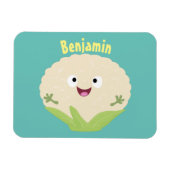 Niedlicher Gemüsegarten-Cartoon Magnet (Horizontal)