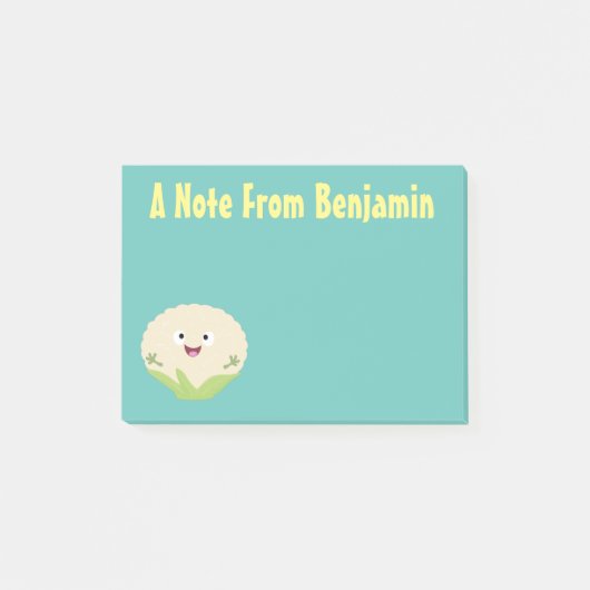 Niedlicher Gemüsegarten-Cartoon Post-it Klebezettel (Vorderseite)
