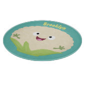 Niedlicher Gemüsegarten-Cartoon Schneidebrett (Ecke)