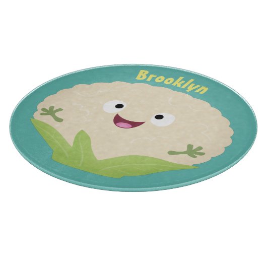 Niedlicher Gemüsegarten-Cartoon Schneidebrett (Ecke)