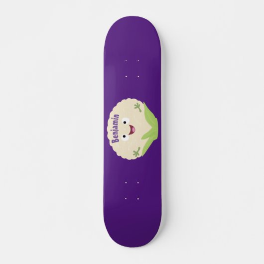 Niedlicher Gemüsegarten-Cartoon Skateboard (Vorne)