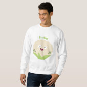 Niedlicher Gemüsegarten-Cartoon Sweatshirt (Vorne ganz)