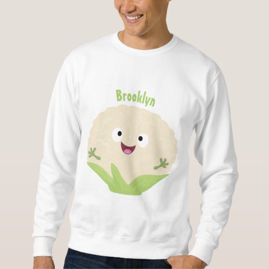 Niedlicher Gemüsegarten-Cartoon Sweatshirt (Vorderseite)