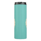 Niedlicher Gemüsegarten-Cartoon Thermosbecher (Rückseite)