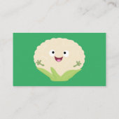 Niedlicher Gemüsegarten-Cartoon Visitenkarte (Rückseite)