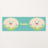 Niedlicher Gemüsegarten-Cartoon Yogamatte (Rückseite (Horizontal))