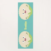 Niedlicher Gemüsegarten-Cartoon Yogamatte (Rückseite)