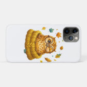 Niedlicher gemütlicher Herbstkauz Gelber Pullover Case-Mate iPhone Hülle (Rückseite (Horizontal))