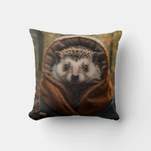 Niedlicher gemütlicher Igel Herbstsaison Kissen