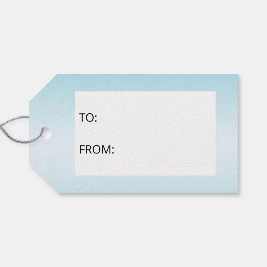 Niedlicher Gentoo Pinguin mit einem grünen Skarf a Geschenkanhänger (Rückseite Horizontal)