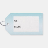 Niedlicher Gentoo Pinguin mit einer Weihnachtsmann Geschenkanhänger (Rückseite Horizontal)