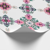 Niedlicher geometrischer Garten Geschenkpapier (Ecke)