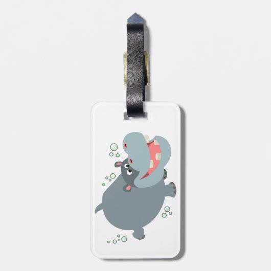 Niedlicher Gepäckanhänger (Rückseite vertikal)