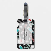 Niedlicher Gepäckanhänger (Rückseite vertikal)