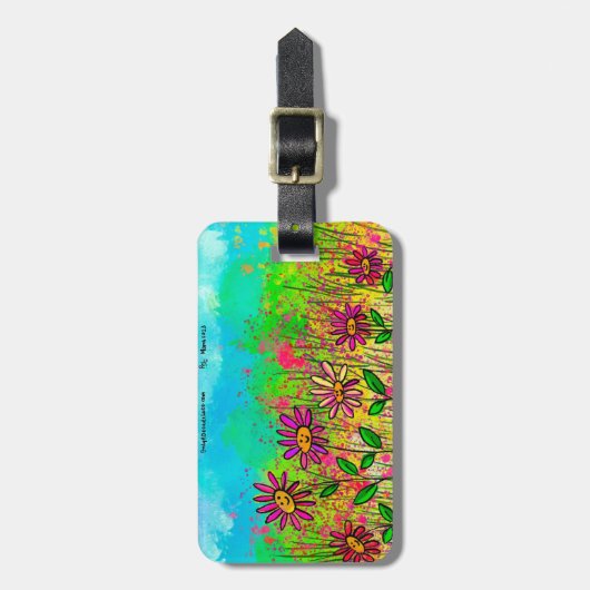 Niedlicher Gepäckträger Gepäckanhänger (Vorderseite vertikal)