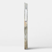 Niedlicher gepolsterter Bär Rustikale Holzwand Case-Mate iPhone Hülle (Rückseite / Links)