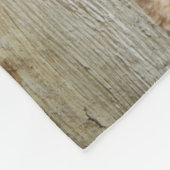 Niedlicher gepolsterter Bär Rustikale Holzwand Fleecedecke (Ecke)