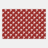 Niedlicher Geschenkkarton (Fragezeichen), rot/weiß Geschenkpapier Set (Vorderseite 2)