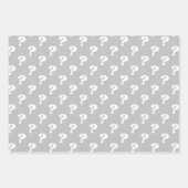 Niedlicher Geschenkkarton (Fragezeichen), schwarz  Geschenkpapier Set (Vorderseite 3)