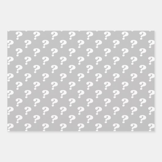 Niedlicher Geschenkkarton (Fragezeichen), schwarz Geschenkpapier Set (Vorderseite 3)