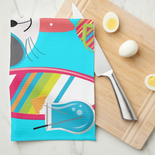 Niedlicher Geschirrtuch (Viertel Falte)