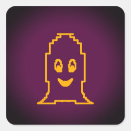 Niedlicher Gespenst Quadratischer Aufkleber