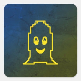 Niedlicher Gespenst Quadratischer Aufkleber