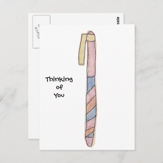 Niedlicher Gezeichnet Pen Postkarte (Vorne/Hinten)