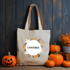 Niedlicher Ghost-Bat-Katzenkatzenbrand Tragetasche