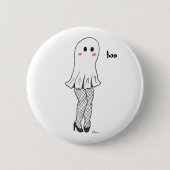 Niedlicher Ghost-Button Button (Vorderseite)