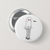 Niedlicher Ghost-Button Button (Vorne & Hinten)