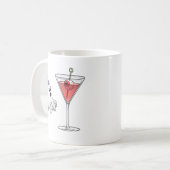 Niedlicher Ghost & Creepy Cocktail Kaffeetasse (Vorderseite Links)
