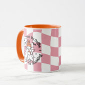 Niedlicher Ghost Fall Pumpkin Gewürz Rosa Tasse (Vorderseite Links)